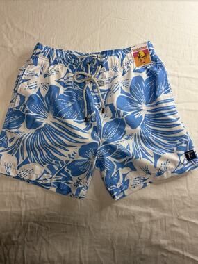 The Endless Summer Swim Trunks Men’s Medium 17” Floral Hawaiian Beach Shorts